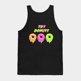 Just try this cute donuts! Tank Top